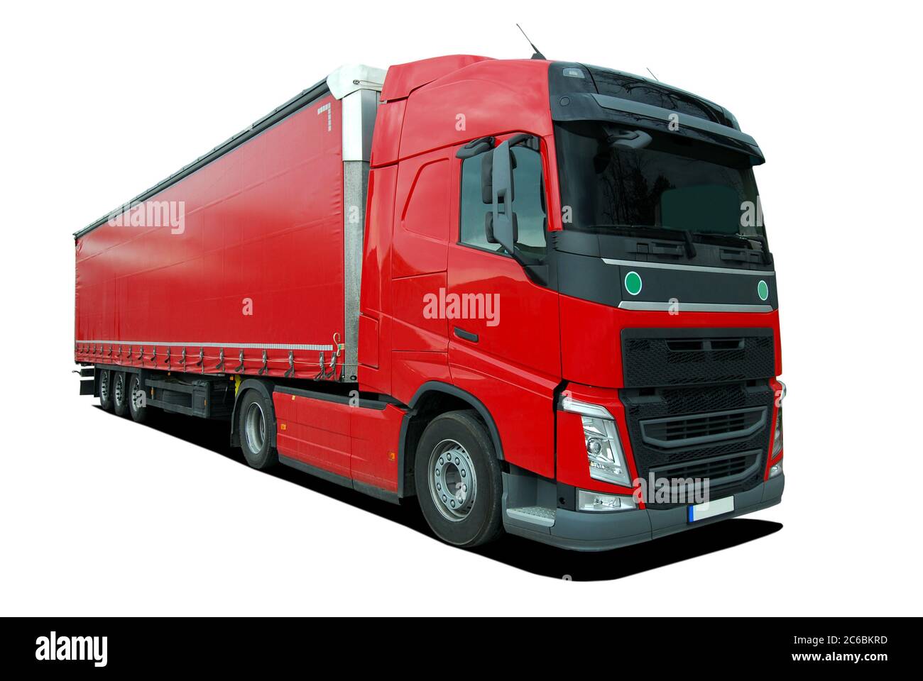 Camion Lungo Del Semirimorchio Fotografia Stock - Immagine di treno