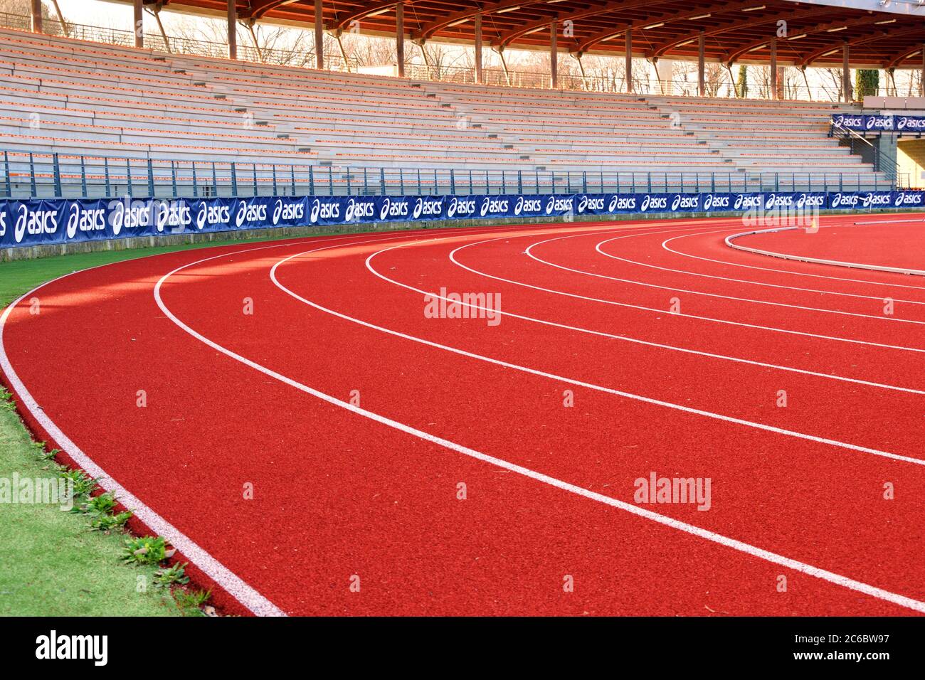 Vista dello stadio Asics Firenze Marathon, dedicato a Luigi Ridolfi, nella città di Firenze in Italia Foto Stock