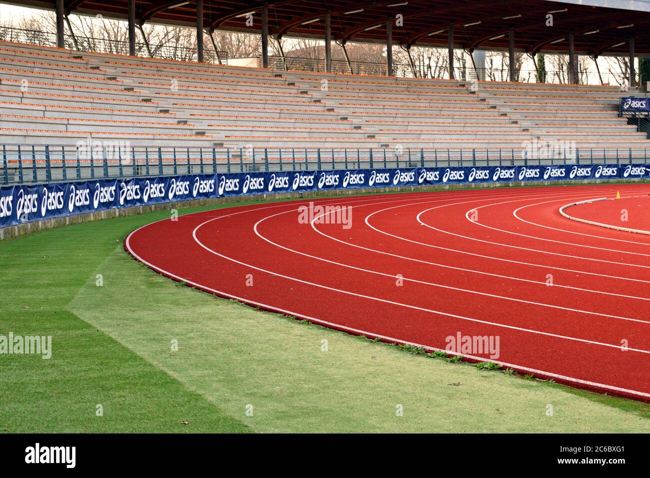Vista dello stadio Asics Firenze Marathon, dedicato a Luigi Ridolfi, nella città di Firenze in Toscana Foto Stock