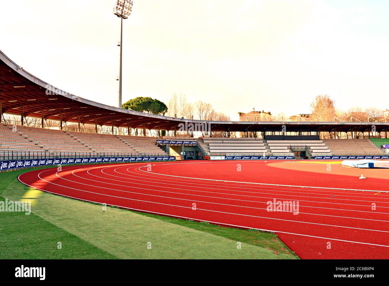 Vista dello stadio Asics Firenze Marathon, dedicato a Luigi Ridolfi, nella città di Firenze in Toscana Foto Stock