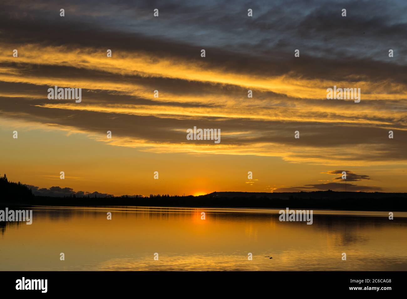 Tramonto in Alberta Foto Stock