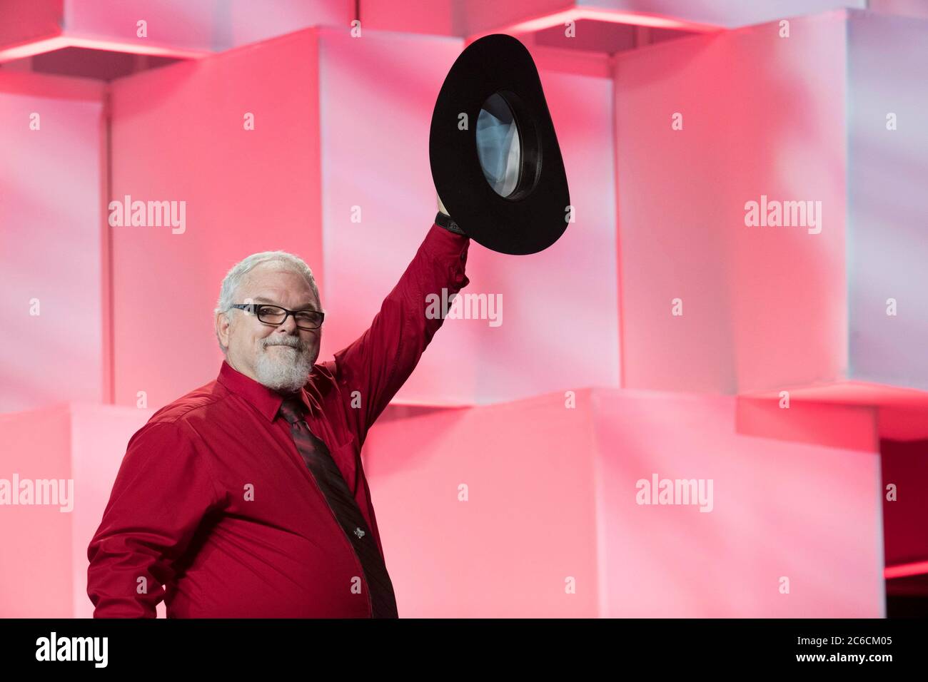 San Antonio, Texas, Stati Uniti. 16 Giugno 2018. STEPHEN WILLEFORD, eroe di Sutherland Springs, parla al giorno 3 dell'ultimo giorno della Texas Republican Convention. Willeford fermò un assassino di massa nel villaggio a sud di San Antonio nel 2017. La città di Houston ha annullato la Convenzione del Partito Repubblicano del Texas del 2020 a causa dell'epedemico di Coronavirus. Credit: Bob Daemmrich/ZUMA Wire/Alamy Live News Foto Stock