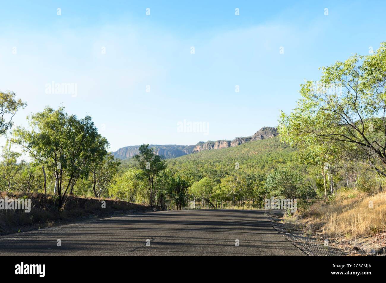 Strada che conduce alle Cascate Jim Jim nel popolare Parco Nazionale di Kakadu, Northern Territory, NT, Australia Foto Stock