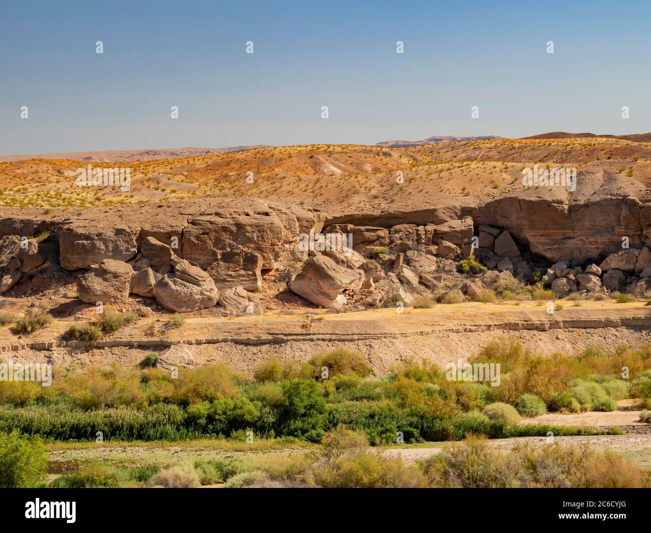 Splendido paesaggio naturale intorno al Bluff Trail del lago Mead, Las Vegas, Nevada Foto Stock