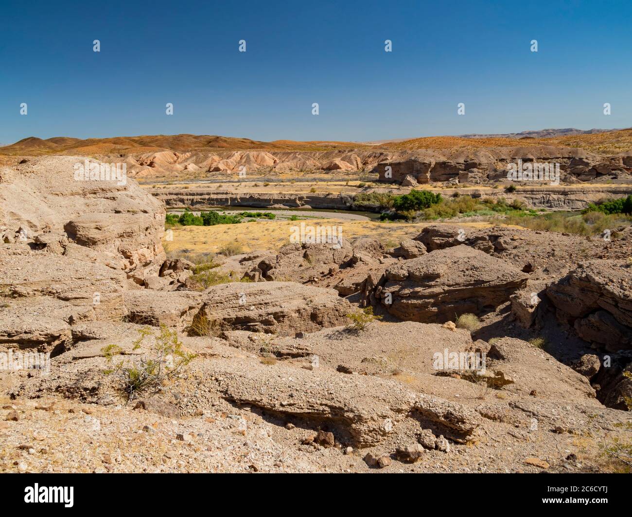 Splendido paesaggio naturale intorno al Bluff Trail del lago Mead, Las Vegas, Nevada Foto Stock