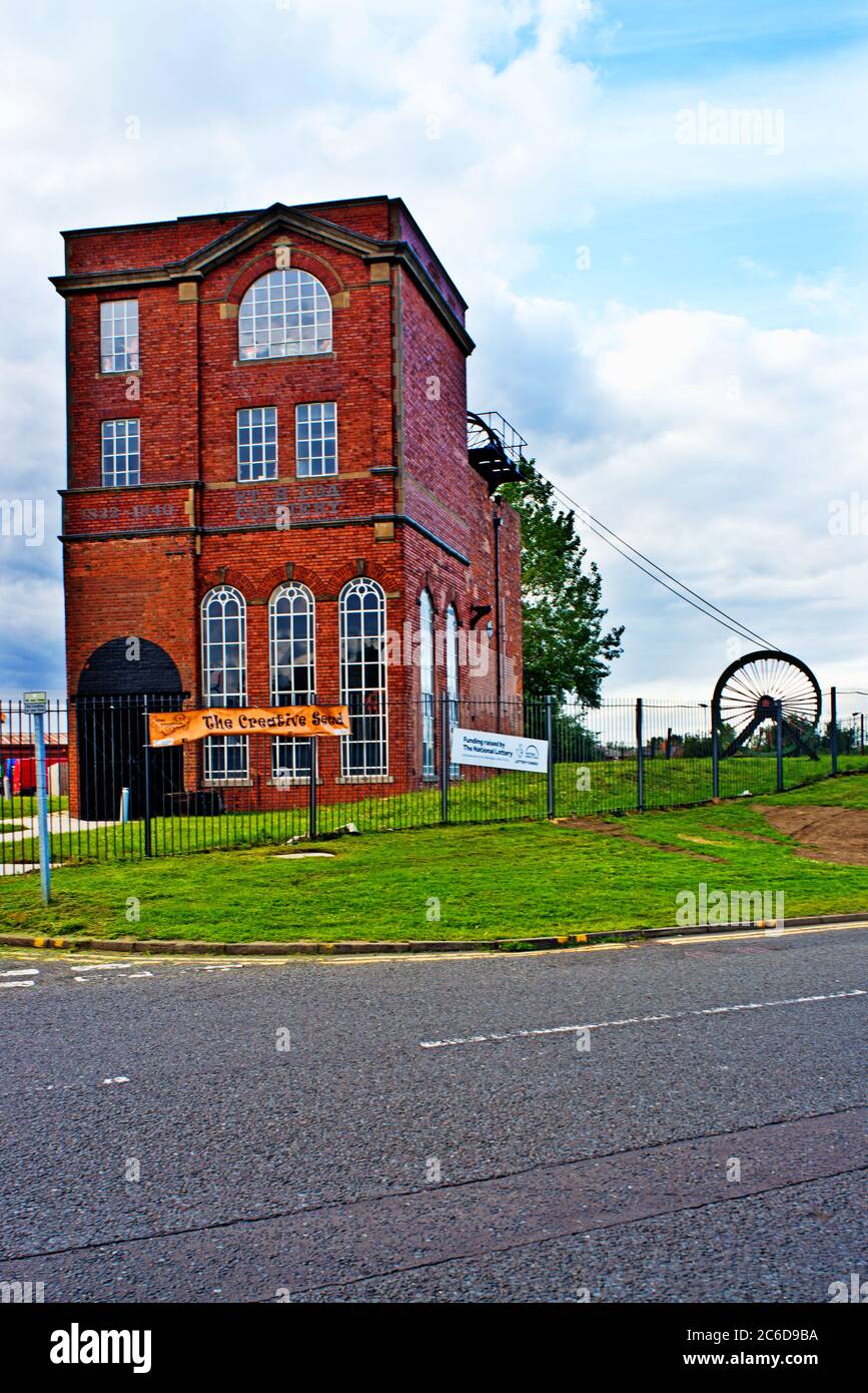 St Hilda Colliery, South Shields, Tyneside, Inghilterra Foto Stock