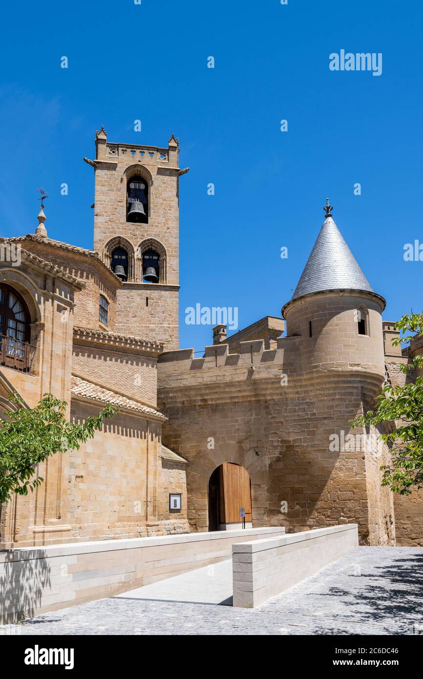 Palazzo dei Re di Navarra, Olite, Navarra, Spagna Foto Stock