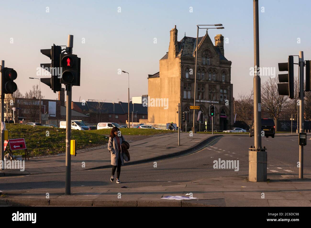 La Wedding House, un edificio vittoriano isolato, originariamente la North and South Wales Bank, Great George Place, Liverpool, Inghilterra, UK Foto Stock