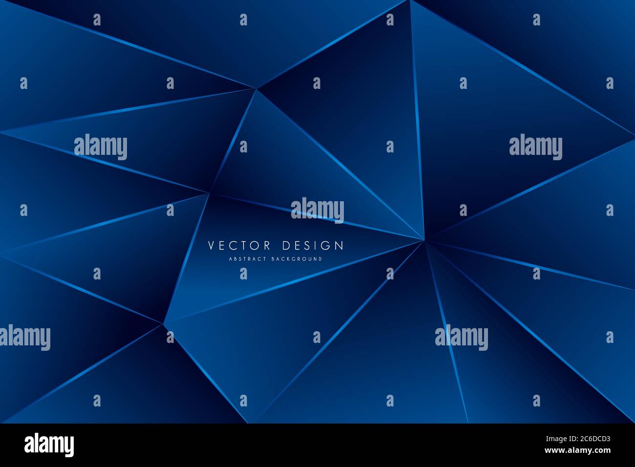 Sfondo metallico. Lusso di design moderno poligonale blu. Illustrazione Vettoriale