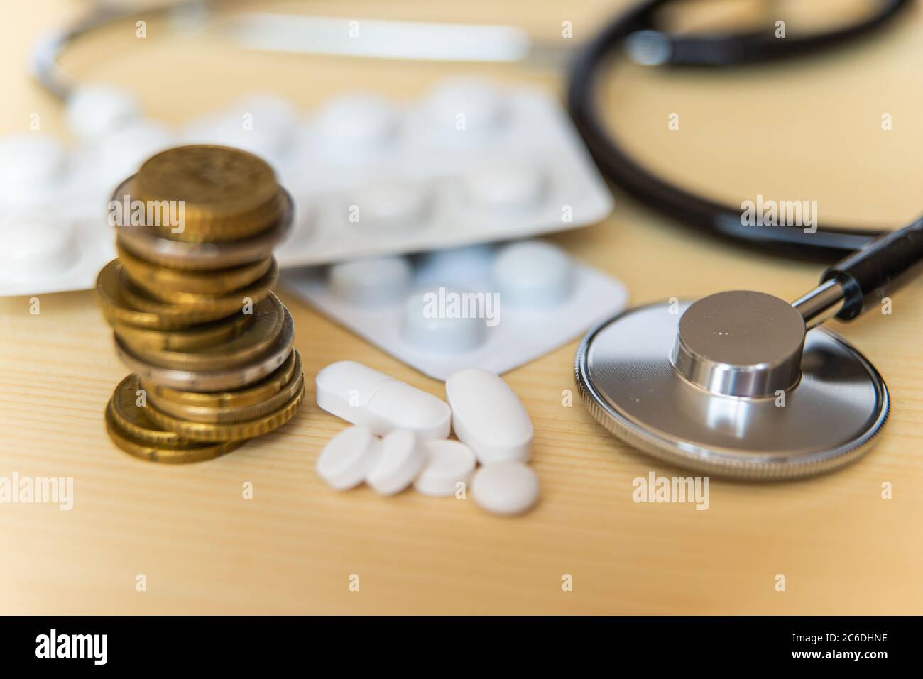 Costo dell'assistenza medica; spese sanitarie Foto Stock