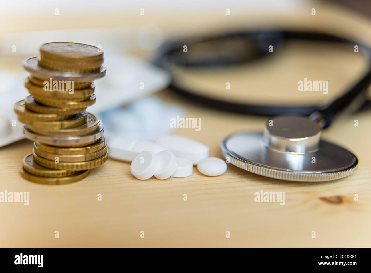 Costo dell'assistenza medica; spese sanitarie Foto Stock