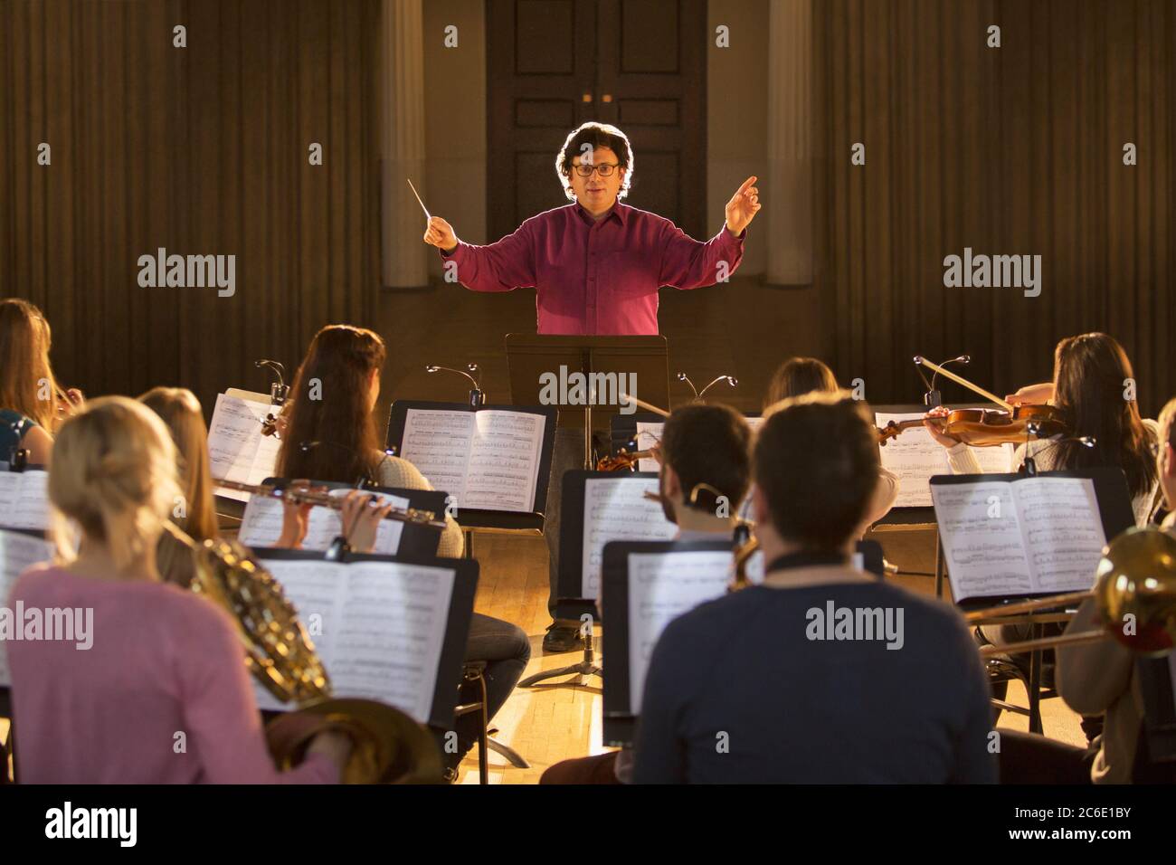 Conduttore orchestra leader Foto Stock