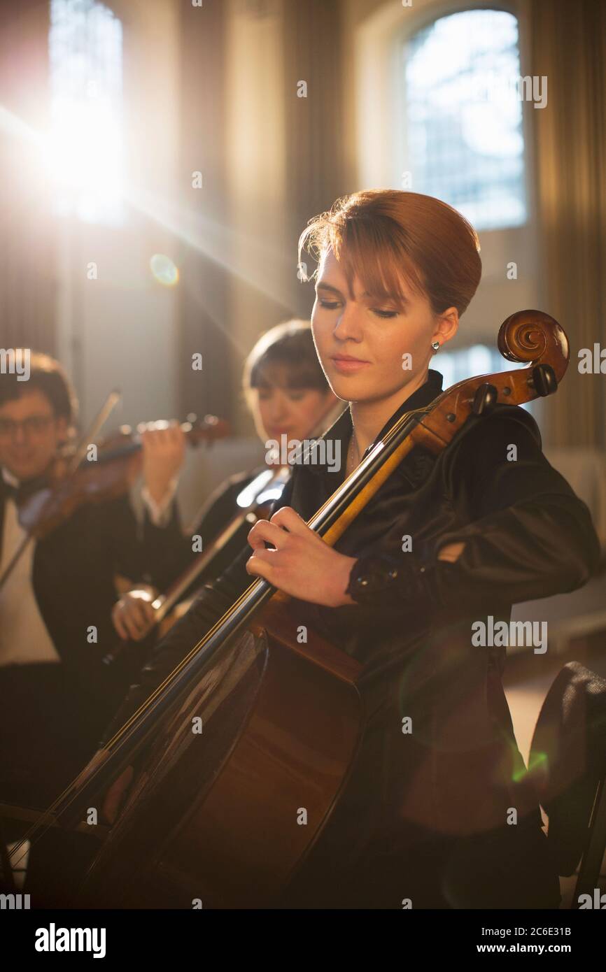 Esecuzione del violino Foto Stock