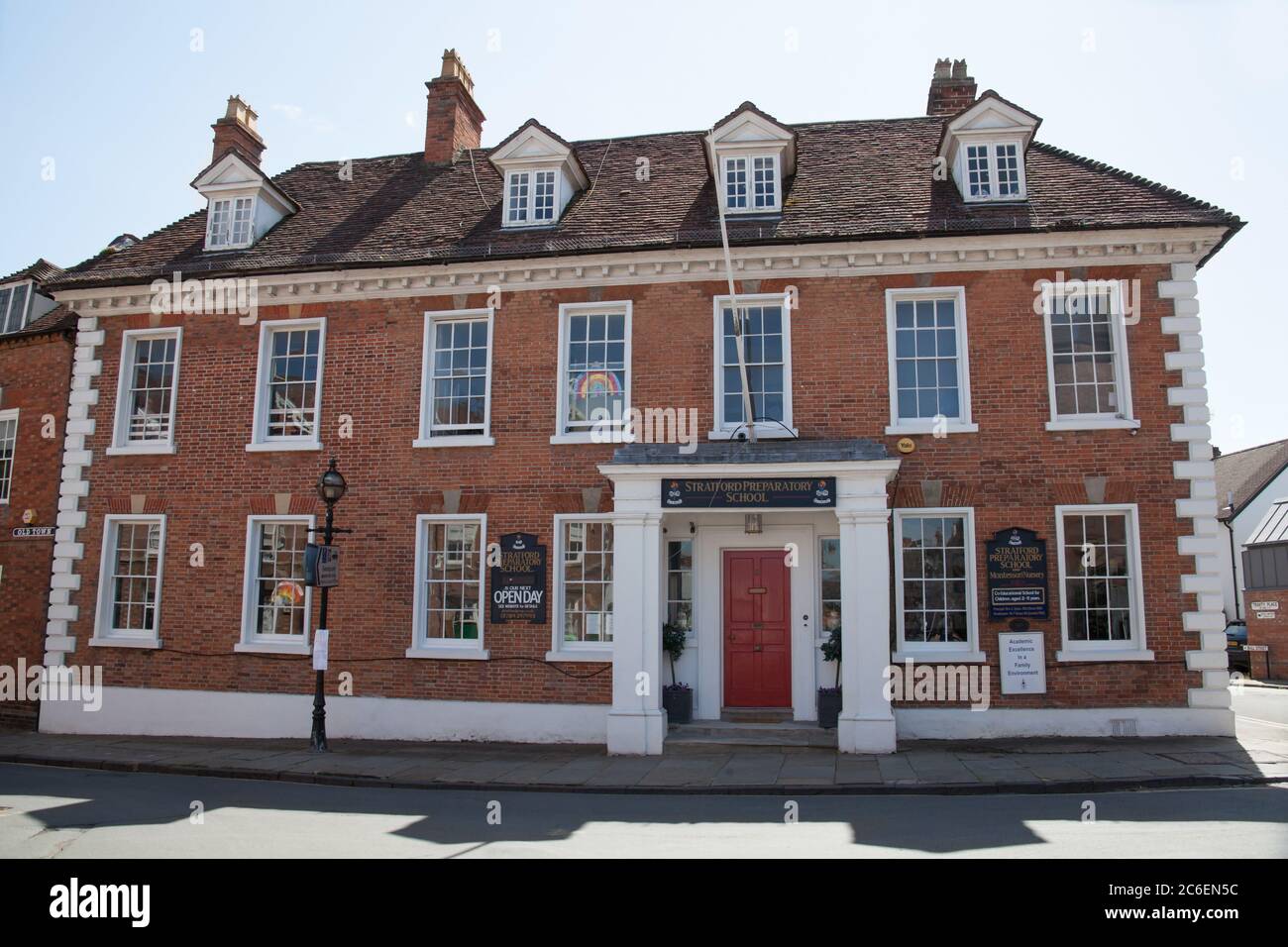 Stratford, scuola preparatoria di Stratford Upon Avon nel Warwickshire, Regno Unito, adottata il 22 giugno 2020 Foto Stock