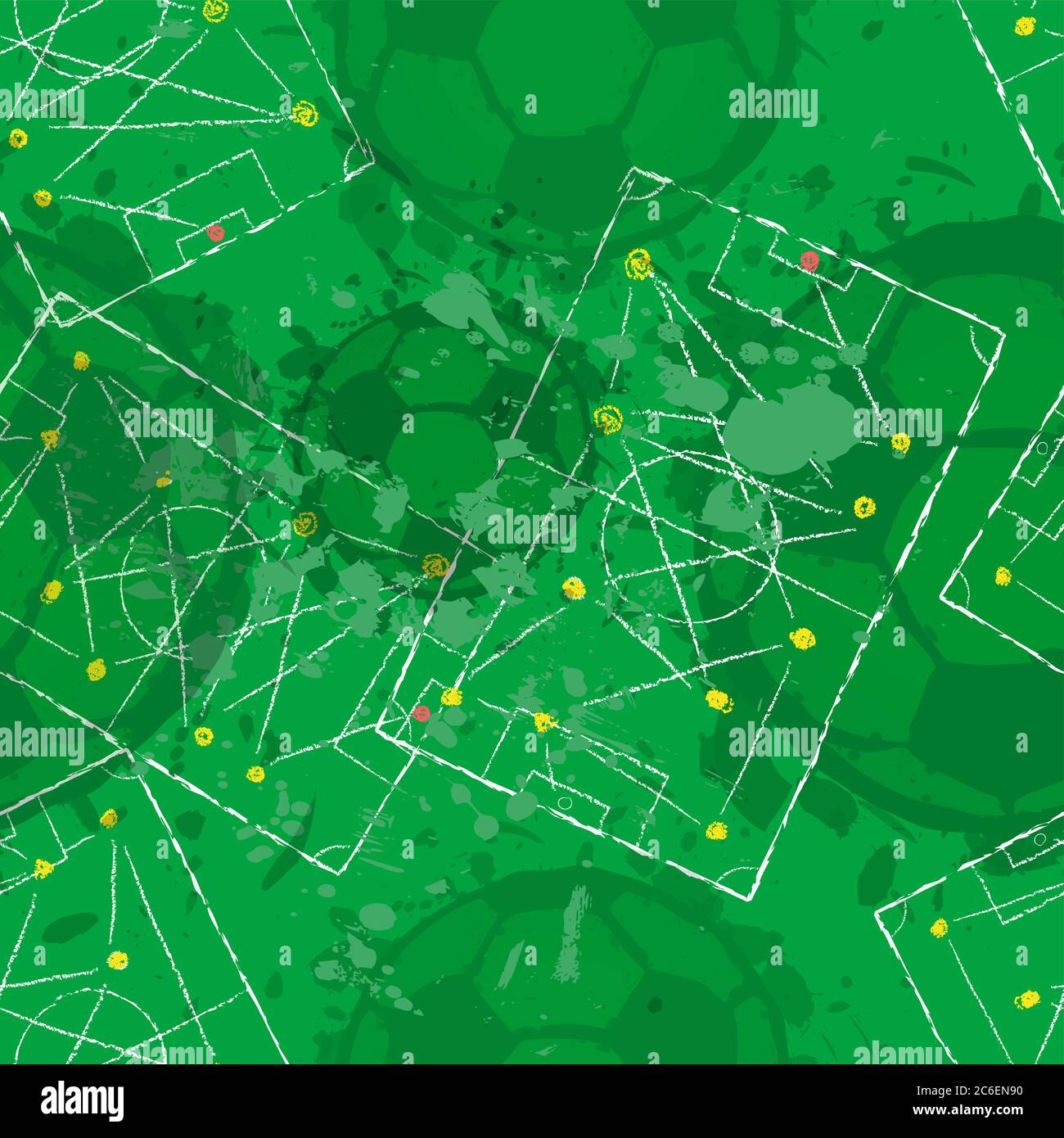 palla da calcio senza cuciture sfondo vettoriale, pattern, texture, mock-up, template vettoriale illustrazione Illustrazione Vettoriale