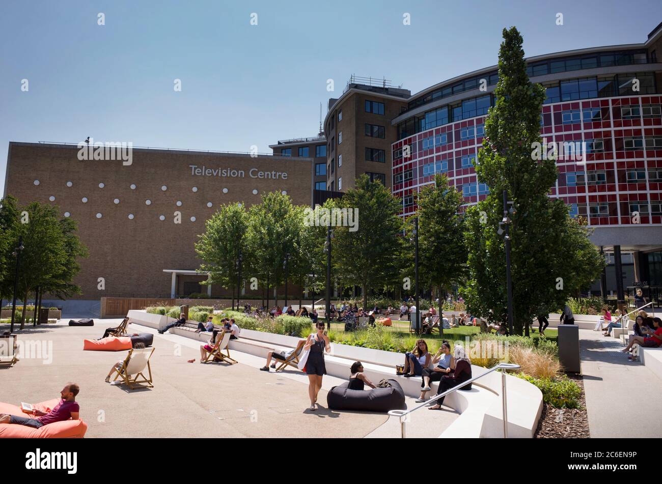 Ex BBC Television Center ora BBC Studios Foto Stock