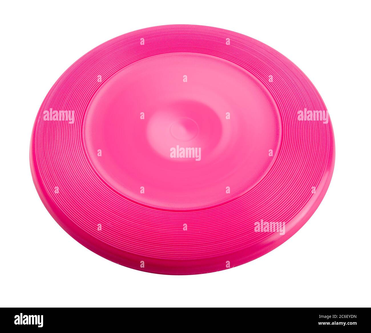 Disco volante. Frisbee è un giocattolo o un oggetto sportivo che è generalmente di plastica e approssimativamente 8 a 10 pollici di diametro Foto Stock