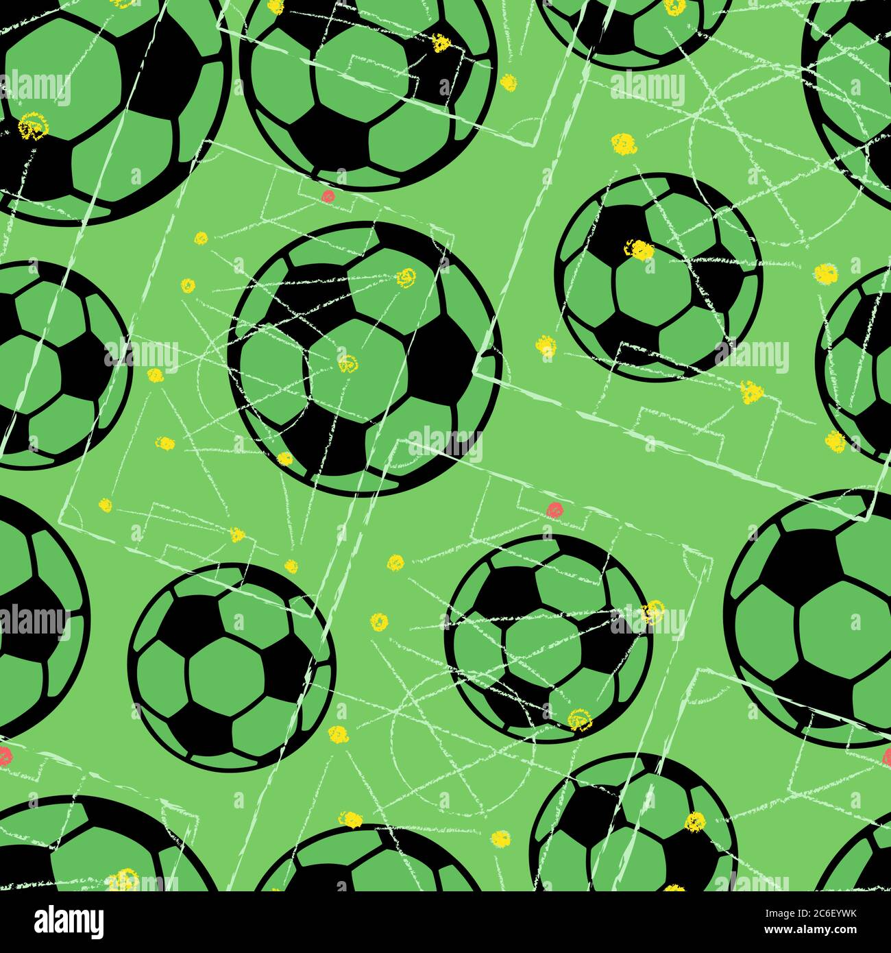 palla da calcio senza cuciture sfondo vettoriale, pattern, texture, mock-up, template vettoriale illustrazione Illustrazione Vettoriale
