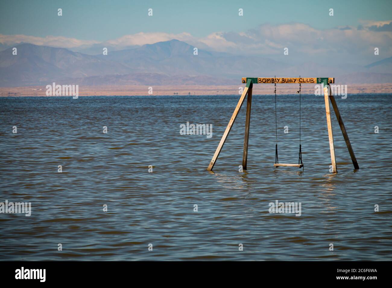 Bombay Beach, California, zona del mare di Salton Foto Stock