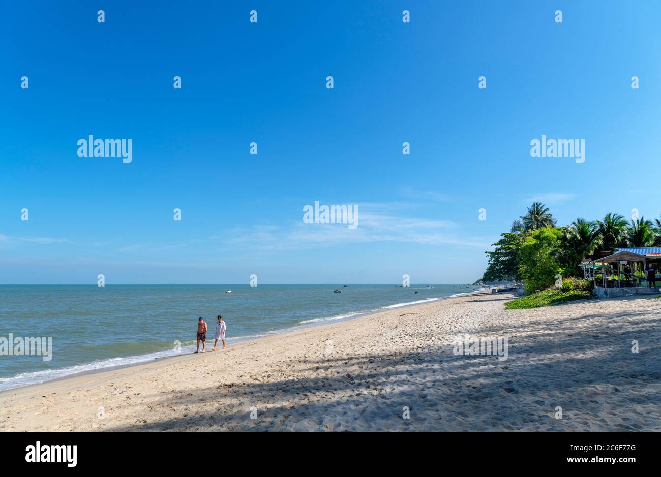 Spiaggia a Batu Ferringhi, George Town, Penang, Malesia Foto Stock