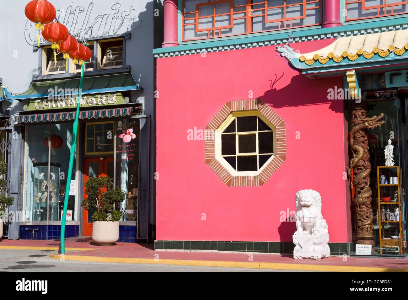 Negozio in Central Plaza, Chinatown, Los Angeles, California, Stati Uniti, Nord America Foto Stock