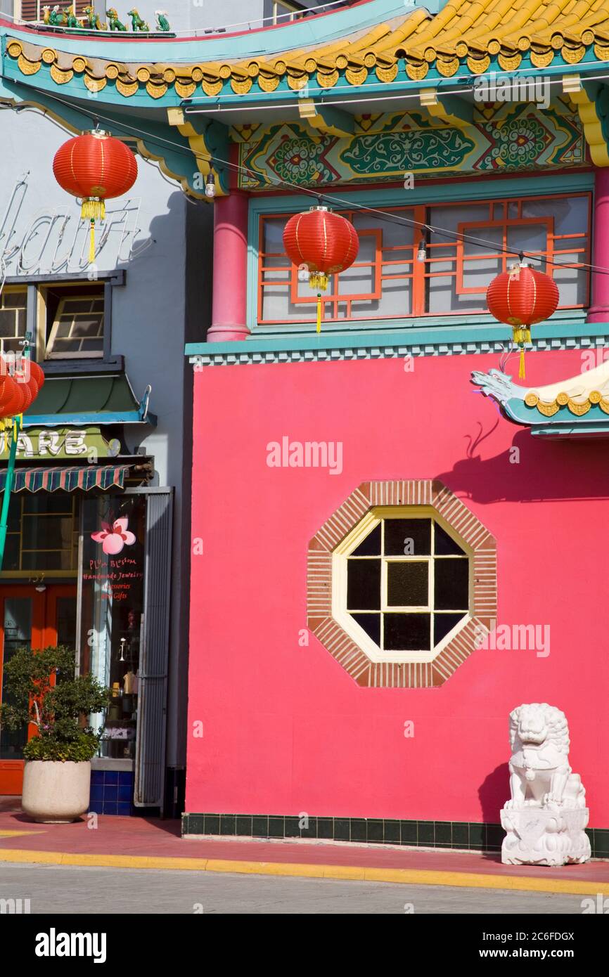 Negozio in Central Plaza, Chinatown, Los Angeles, California, Stati Uniti, Nord America Foto Stock