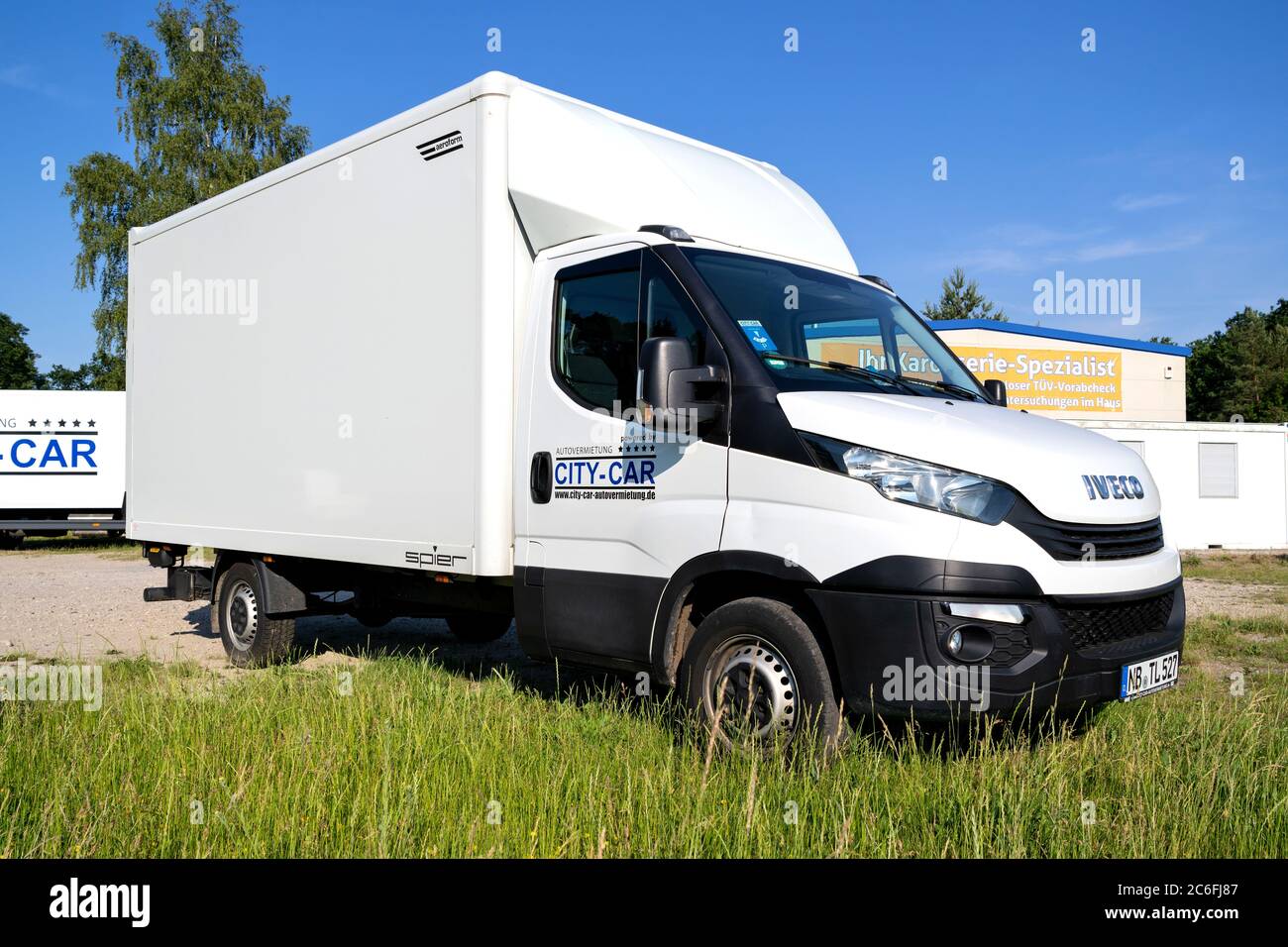 Iveco giornaliero di CITTÀ-AUTO Foto Stock