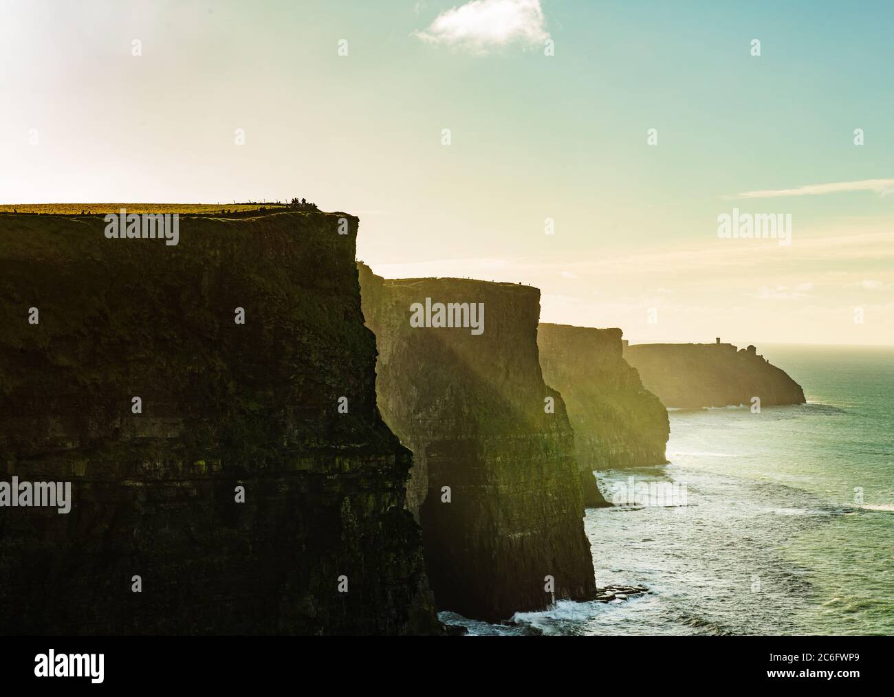 Scogliere di moher, Irlanda Foto Stock