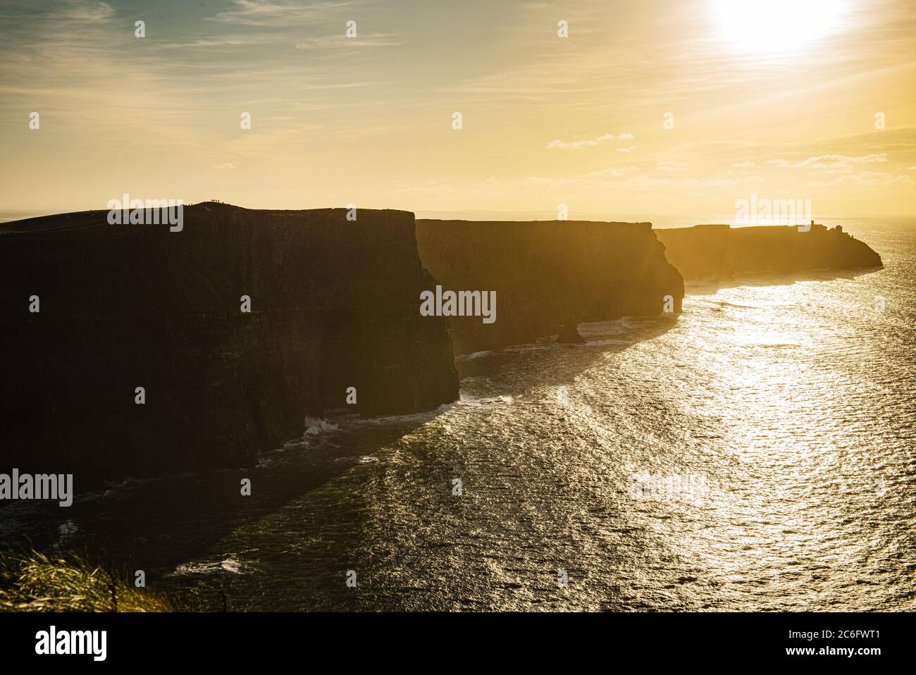 Scogliere di moher, Irlanda Foto Stock