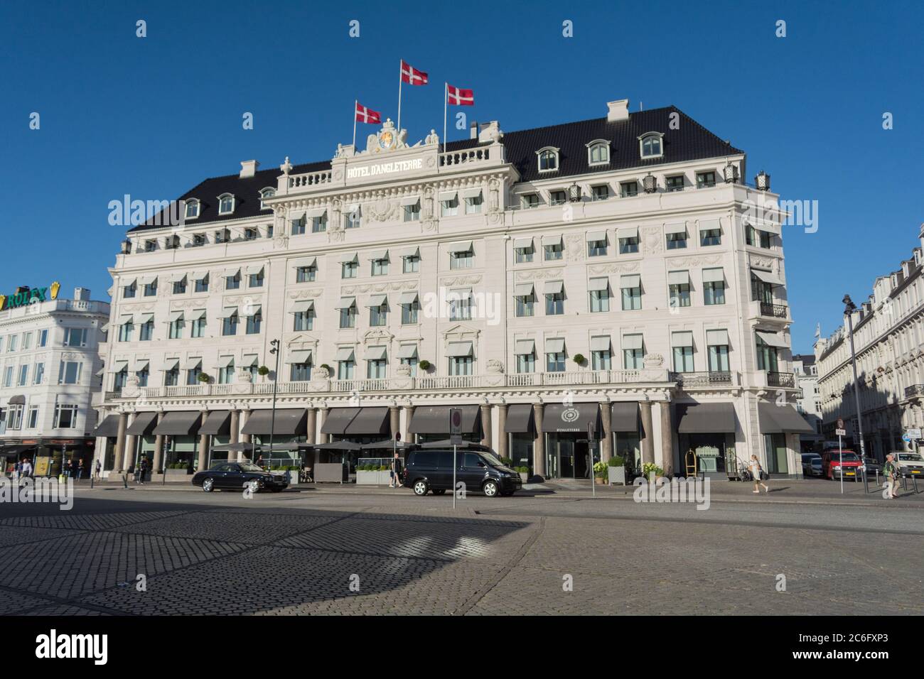 Hotel d'Angleterre, Kongens Nytorv, Copenaghen, Regione Hovedstaden, Danimarca UE. Foto Stock