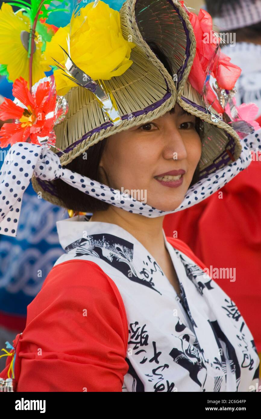 Settimana Nisei festa giapponese, Little Tokyo, Los Angeles, California, Stati Uniti d'America Foto Stock