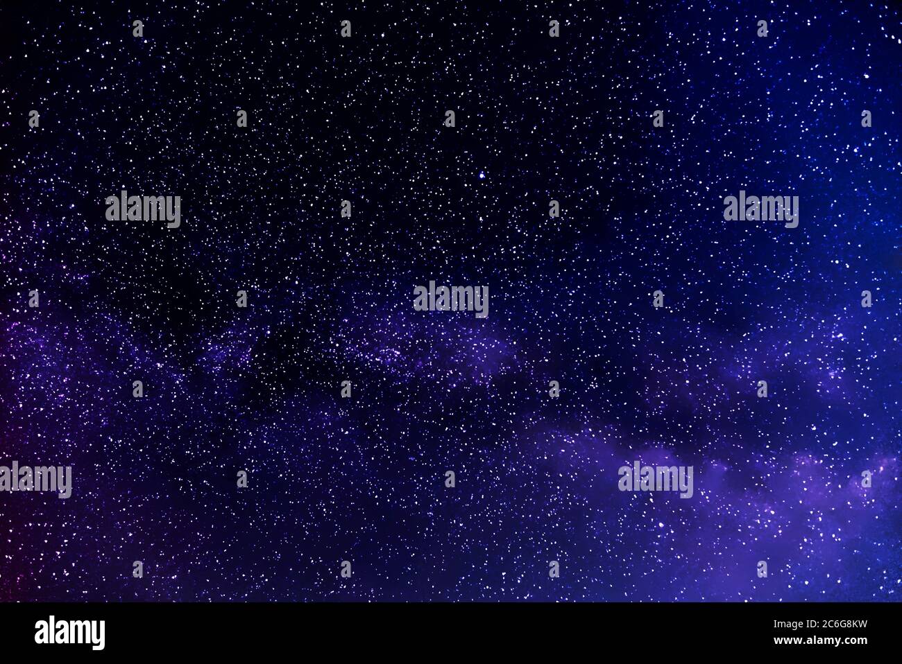 Milky Way Galaxy in Starry Night Sky, Germania, Europa, Astronomia Foto Stock