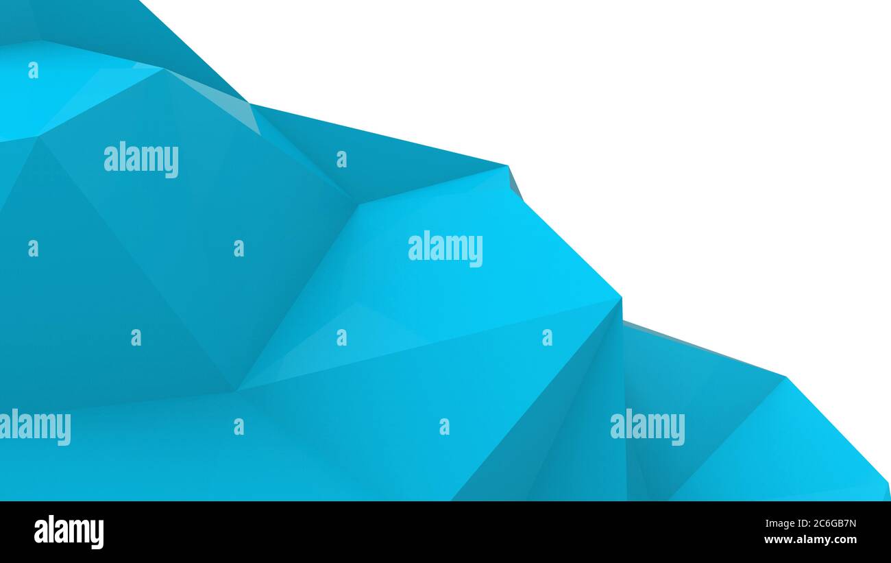 Azure astratto moderno sfondo di cristallo. Poligono, linea, forma di ripetizione triangolare per lo sfondo. Illustrazione basso poly, disegno poligonale. Futuristico, noi Foto Stock