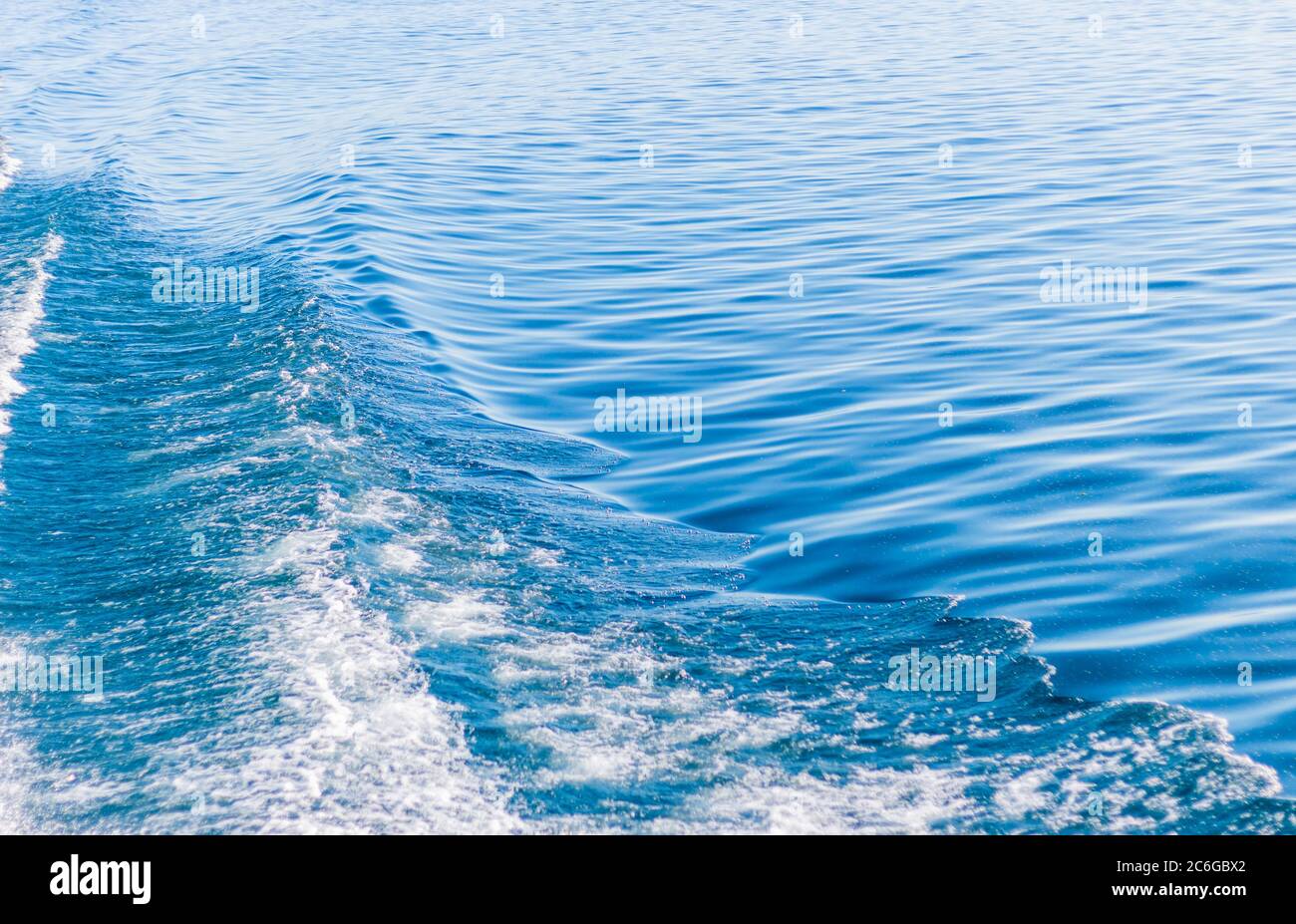 Svegliati da una barca in estate Foto Stock