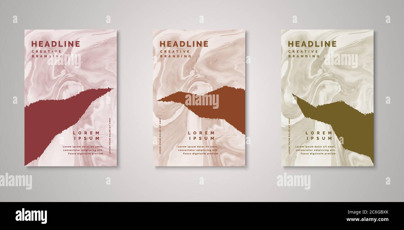 Copertina design.Set di sfondo con watercolor.Paper Cut Style design moderno per copertina,flyer,annuale,pagina,report,libro,rivista,titolo,sfondo Illustrazione Vettoriale