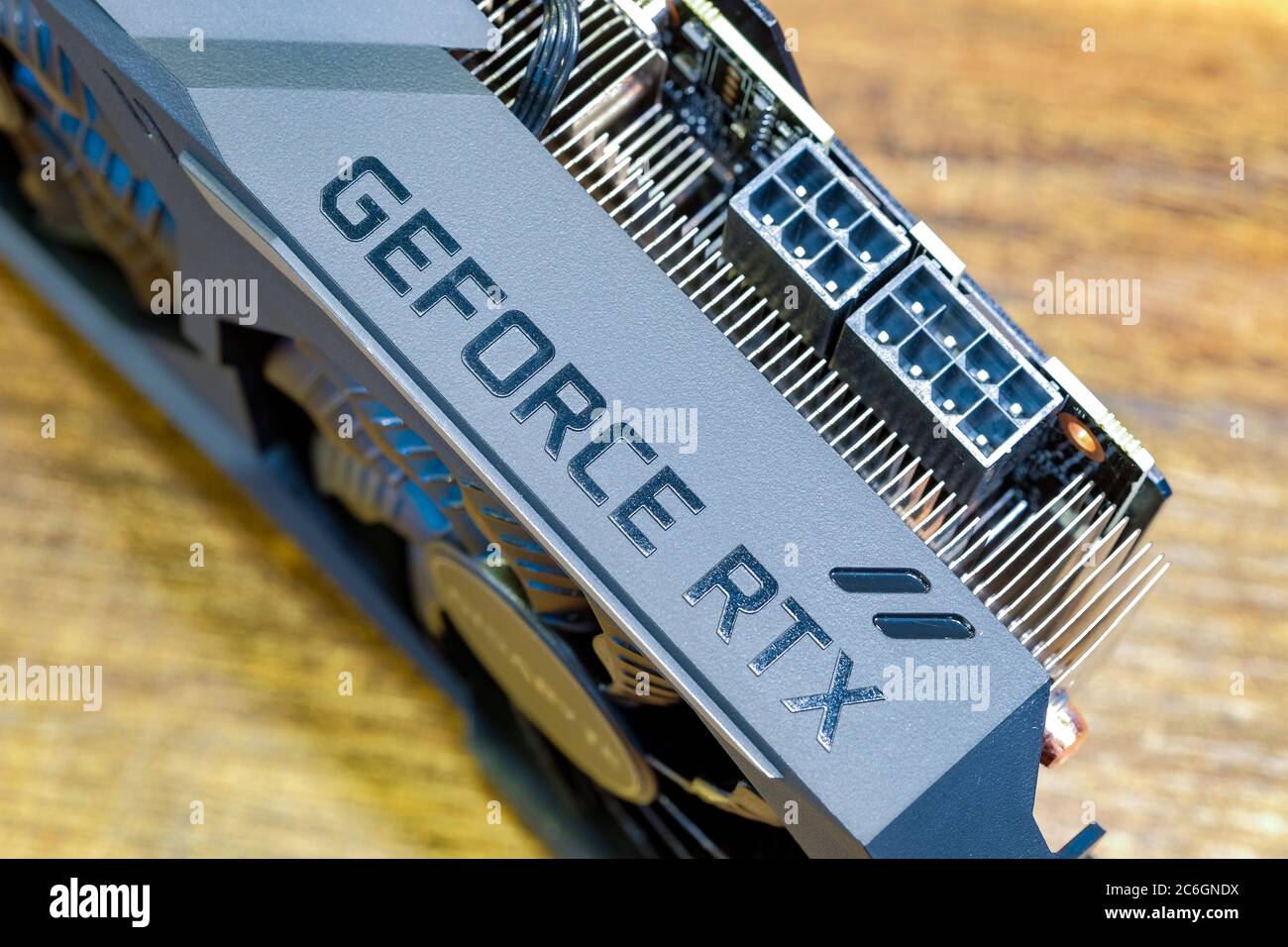 Bangkok-Thailandia SET 24 2018: Primo piano Gigabyte GeForce RTX 2080 Gaming OC, una nuova scheda grafica della serie RTX 20 di Nvidia Foto Stock