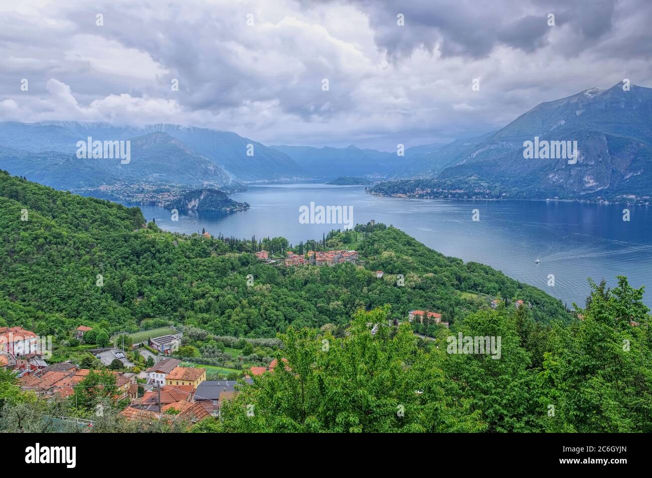 Castello di Varenna Lago di Como, Lombardia in Italia Foto Stock