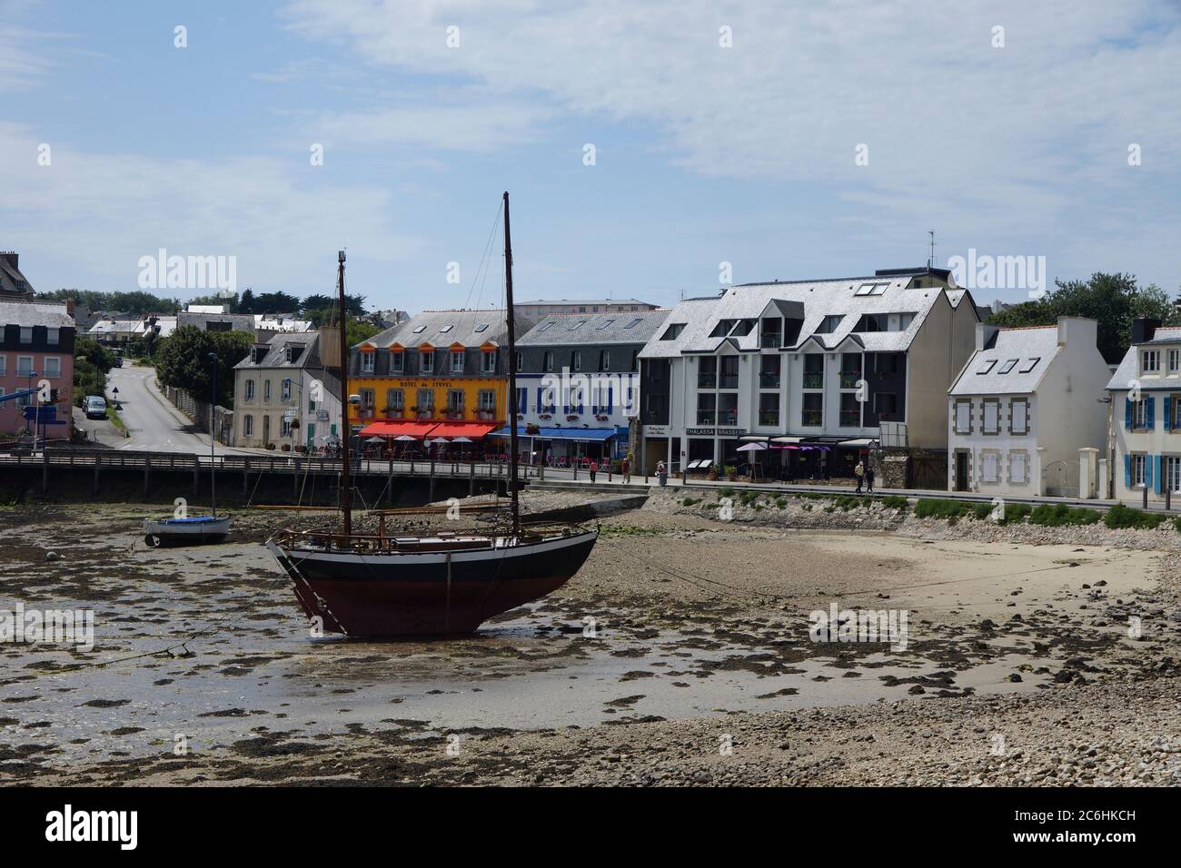 Camaret-sur-Mer Francia - 13 giugno 2017 - Porto di Camaret-sur-Mer in Bretagna Francia Foto Stock