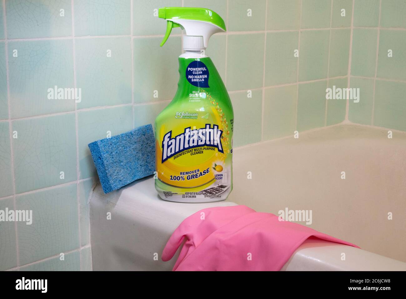 Fantastik è un pulitore domestico polivalente, Stati Uniti Foto Stock