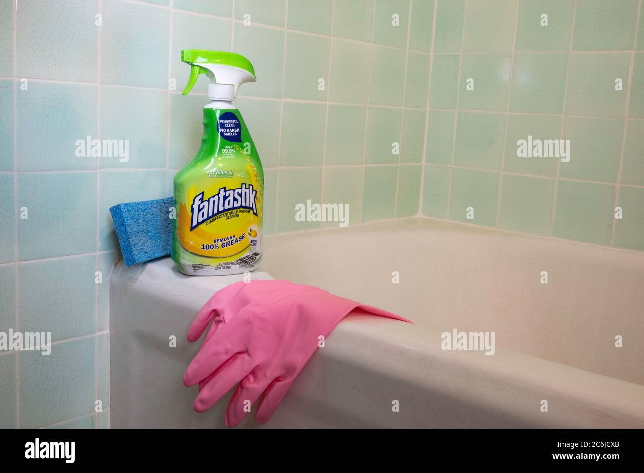Fantastik è un pulitore domestico polivalente, Stati Uniti Foto Stock