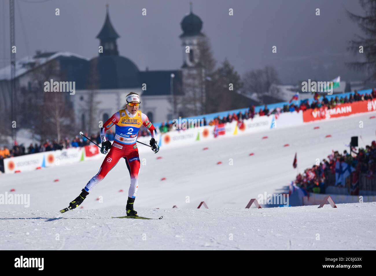 Norway's Therese Johaug, 2019 FIS World Nordic Ski Championships, Seefeld, Austria. Foto Stock