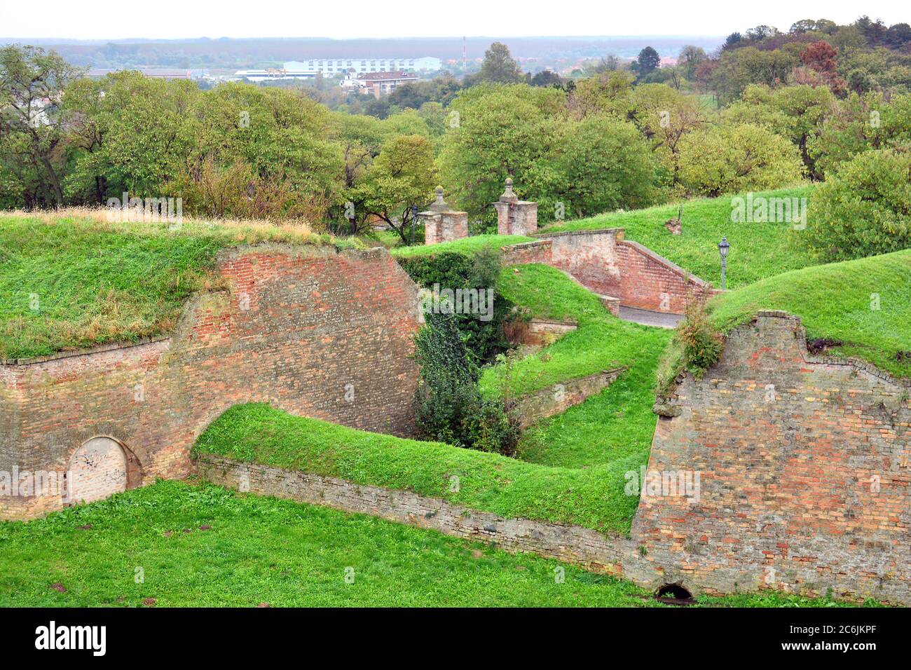 Fortezza di Petrovaradin, Petrovaradinska tvrđava, Petrovaradin, Pétervárad, Serbia, Europa, ex Ungheria Foto Stock