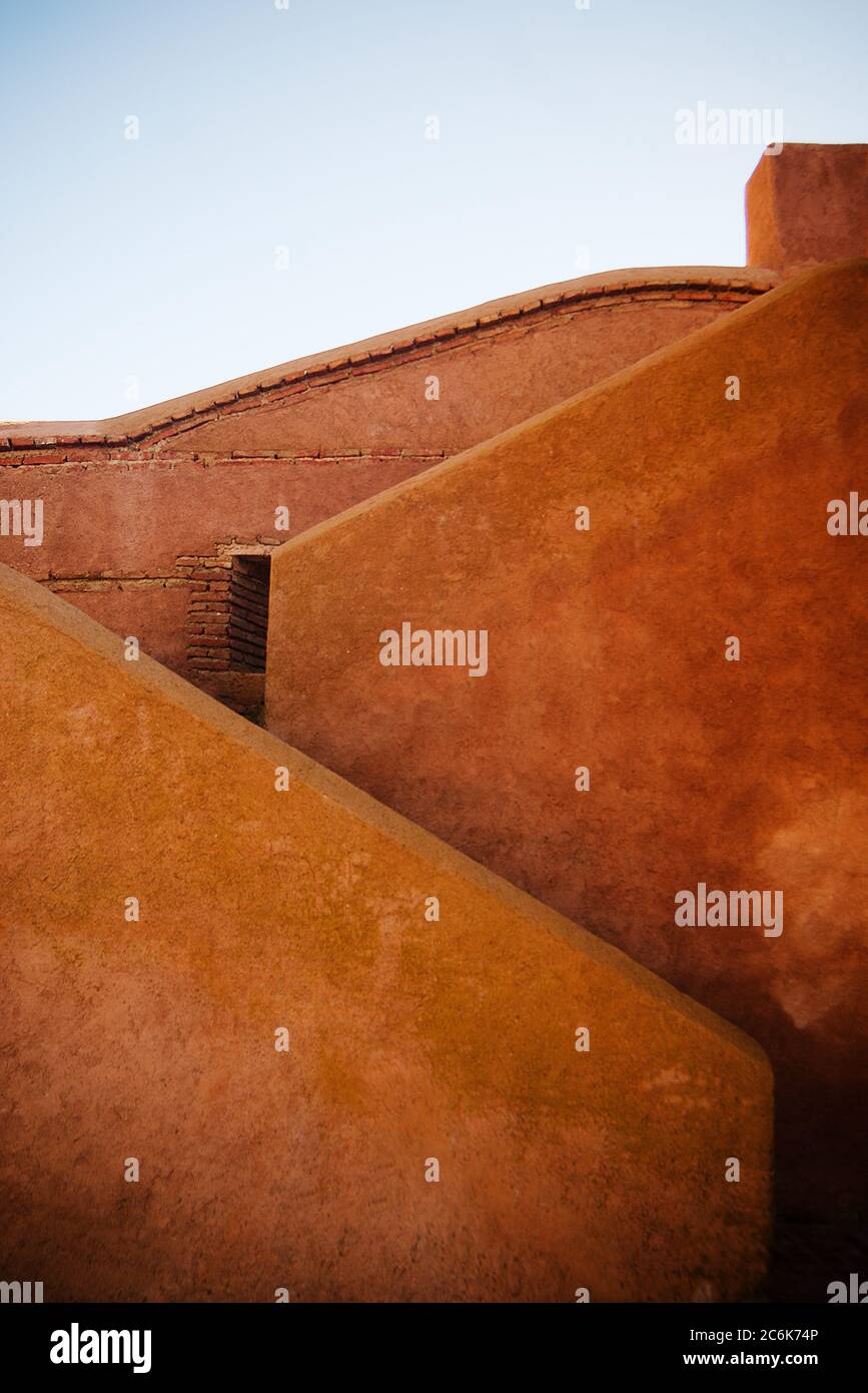 Mura della medina di Chefchaouen Marocco Foto Stock