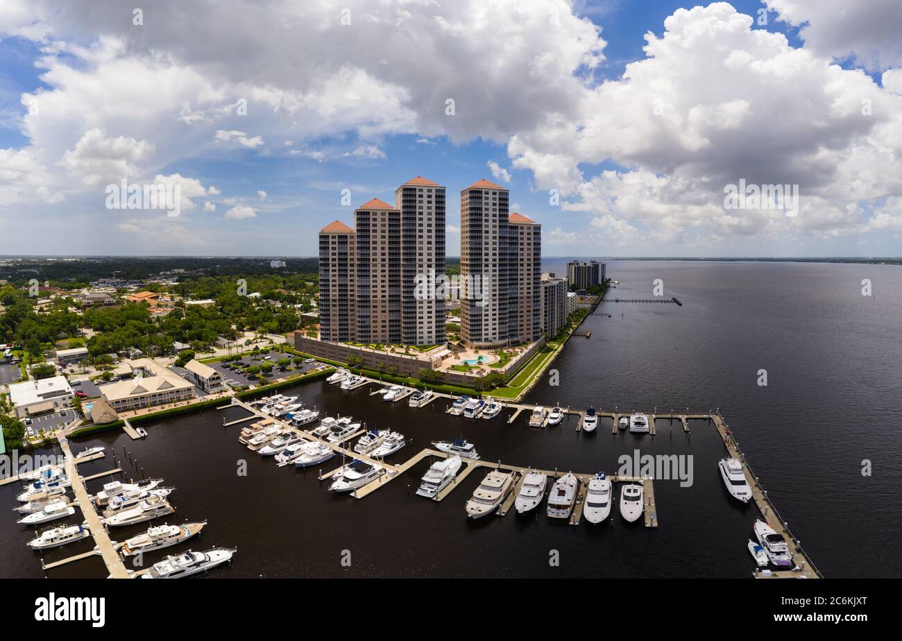 Edificio condominio High Point Place Fort Myers Florida Foto Stock