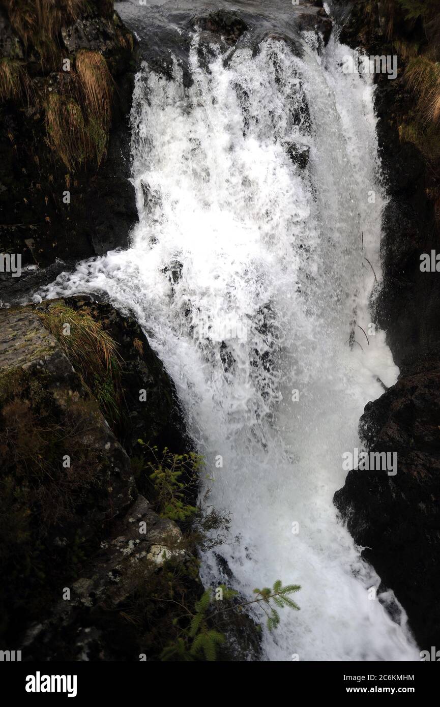 Severn-break-it-neck cascata. Foto Stock