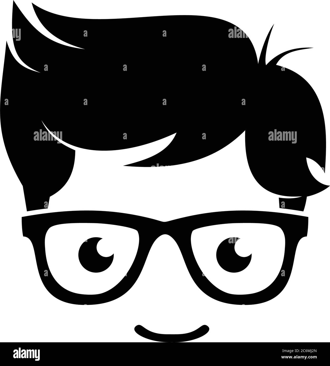 Studente intelligente e geek Illustrazione Vettoriale