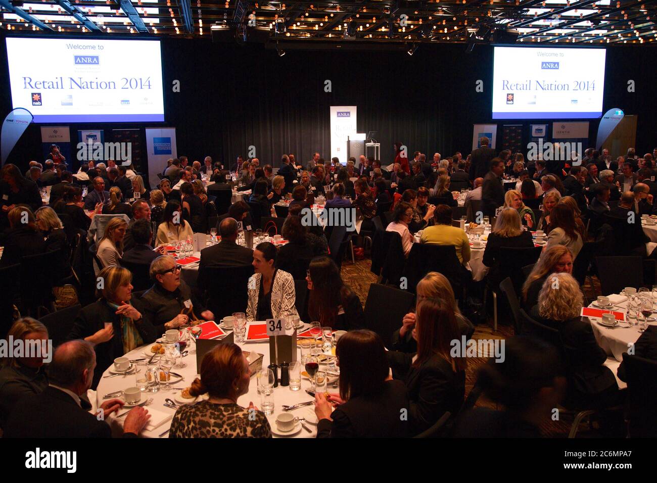 Il sesto pranzo al dettaglio al Sofitel Wentworth, Sydney. Foto Stock