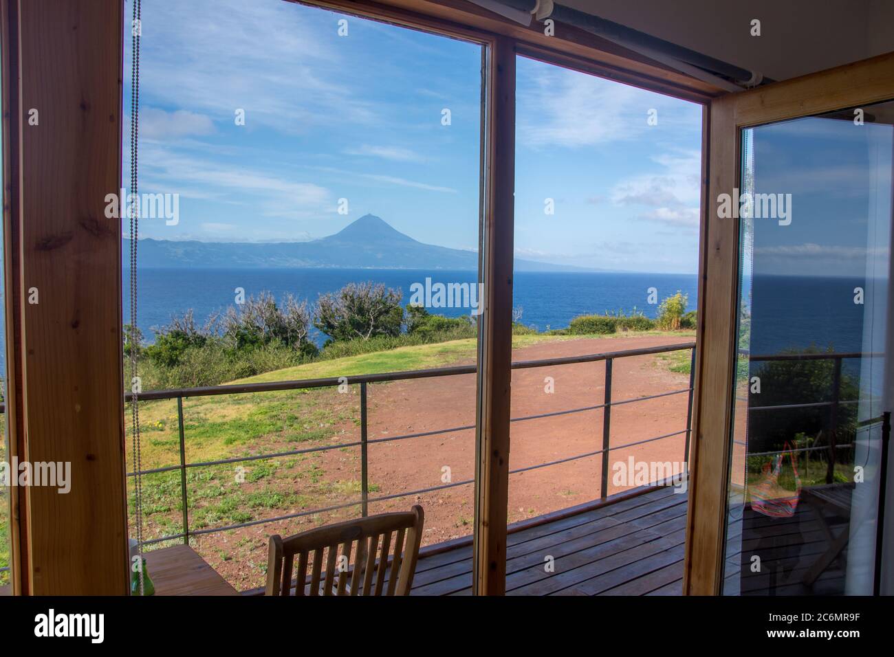 Passeggiata sull'arcipelago delle Azzorre. Scoperta dell'isola di sao jorge, Azzorre. Portogallo , Velas Foto Stock