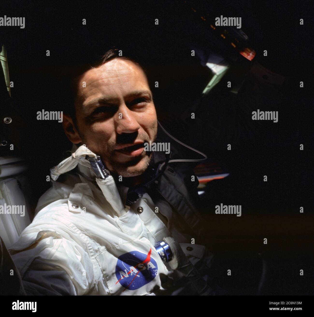 (11-22 ottobre 1968) --- astronauta F. Donn Eisele, Apollo 7 il comando pilota, è fotografata durante l' Apollo 7 missione Foto Stock (11-22 ottobre 1968) --- astronauta F. Donn Eisele, Apollo 7 il comando pilota, è fotografata durante l' Apollo 7 missione Foto Stock