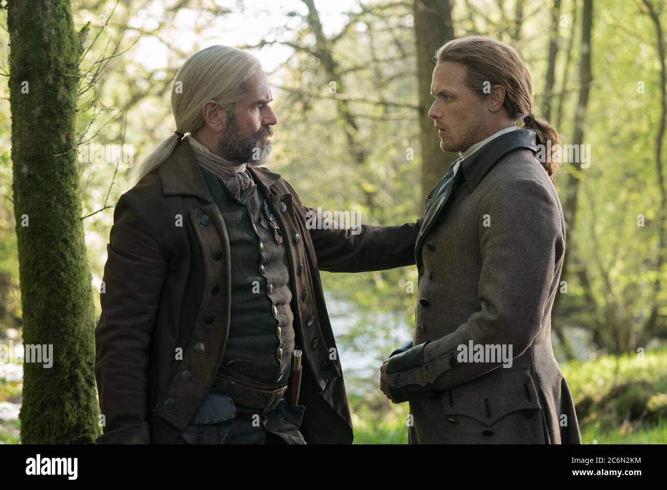 SAM HEUGHAN in OUTLANDER (2014), diretto da BRIAN KELLY e ANNA FOERSTER. Stagione 5. Credit: STARZ / Album Foto Stock